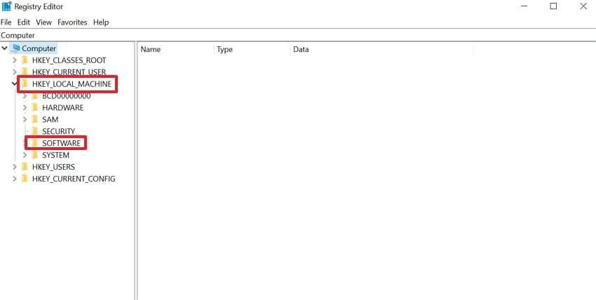 choose software option
