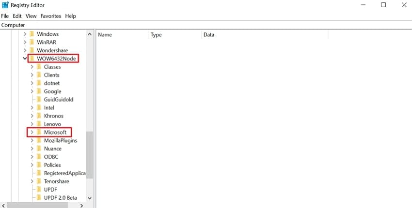 click microsoft menu