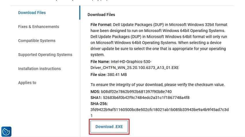 download compatible driver from manufacturer