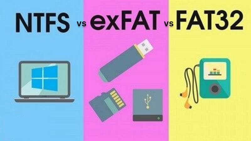 ntfs vs exfat vs fat32