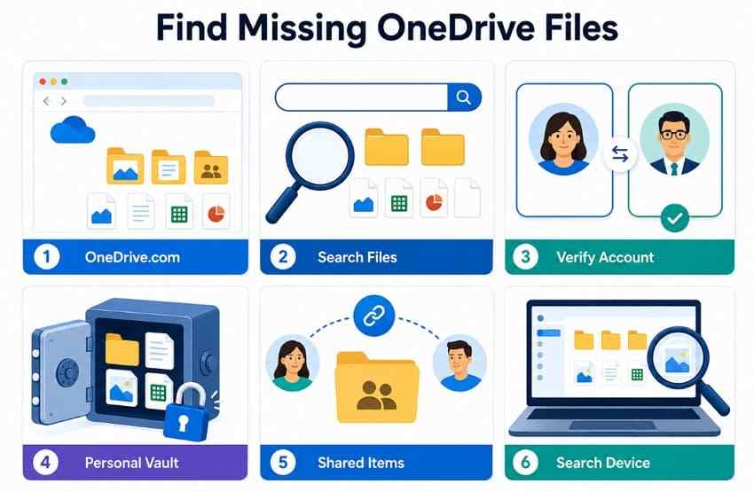 how to find files missing from onedrive