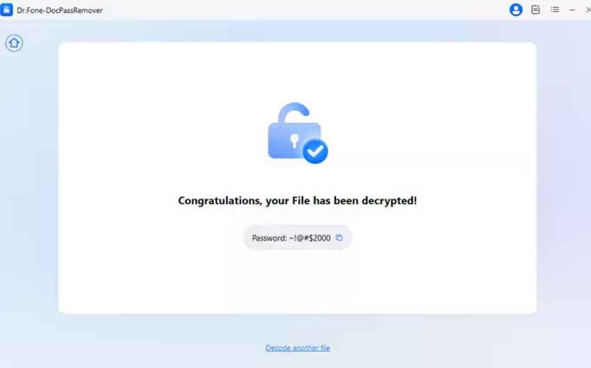 copy recovered pdf password 