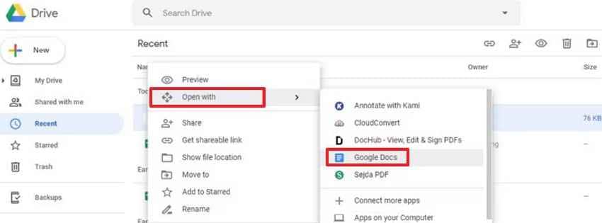 convert locked pdf with google docs 