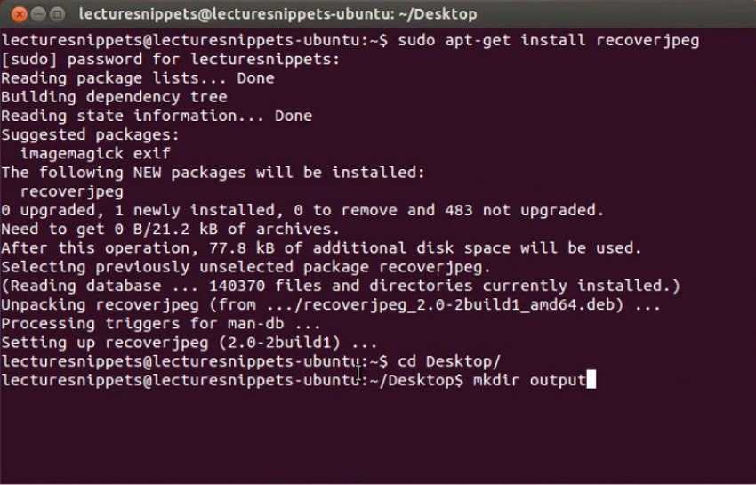 recoverjpeg open source recovery tool