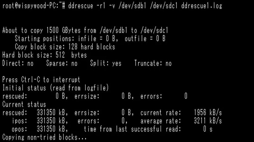 gnuddrescue open source recovery tool