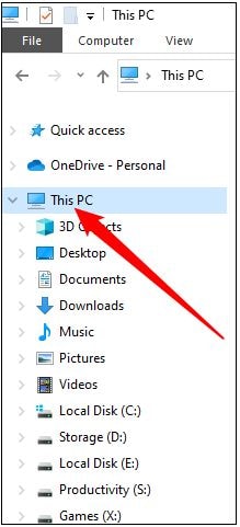 opening this pc option from the toolbox