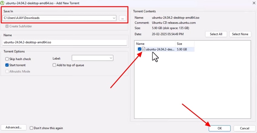 download and open torrent files on windows