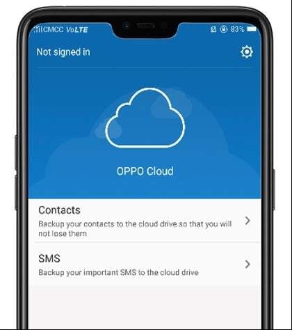 oppo cloud user interface