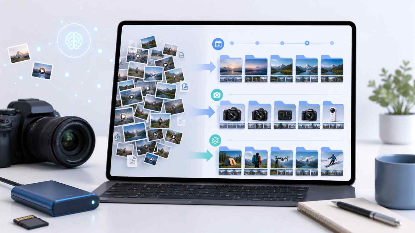 How to Organize Recovered Camera Files by Date, Device, and Shoot
