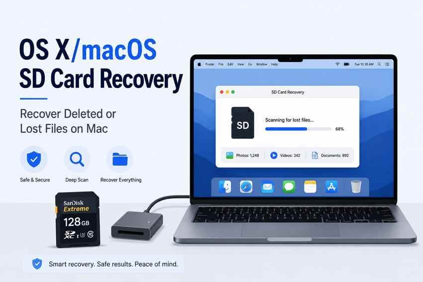 OS X/macOS SD Card Recovery: Recover Deleted or Lost Files on Mac