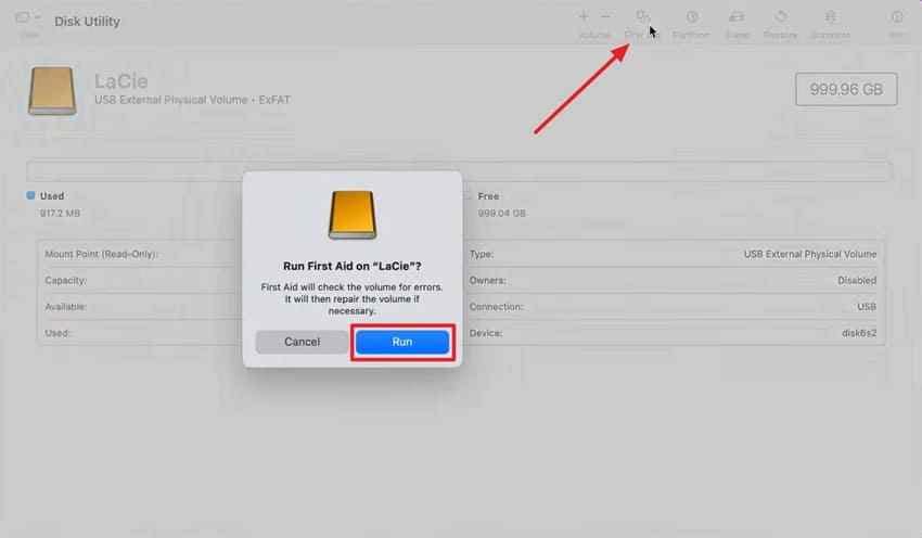 disk utility first aid