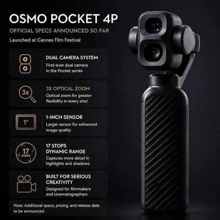 osmo pocket 4p specs