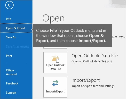 backup outlook 2016 pst file with wizard
