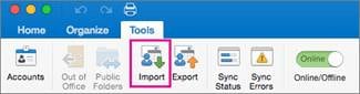 click import under tools
