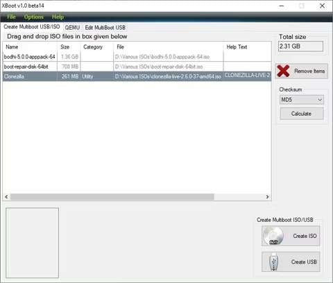 configure iso images 