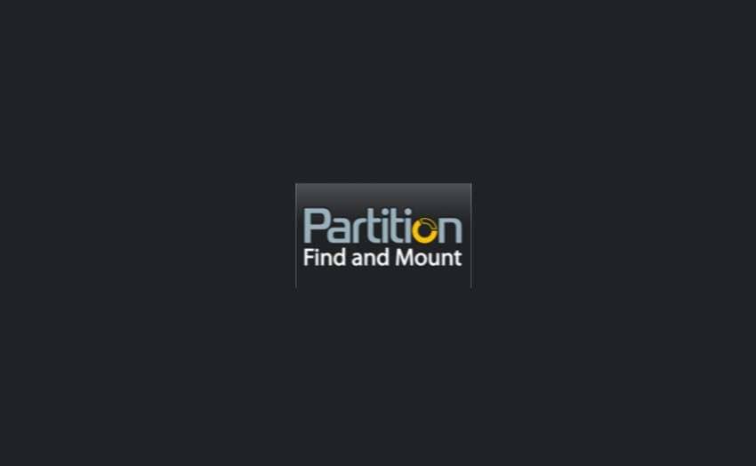 partition find and mount logo 