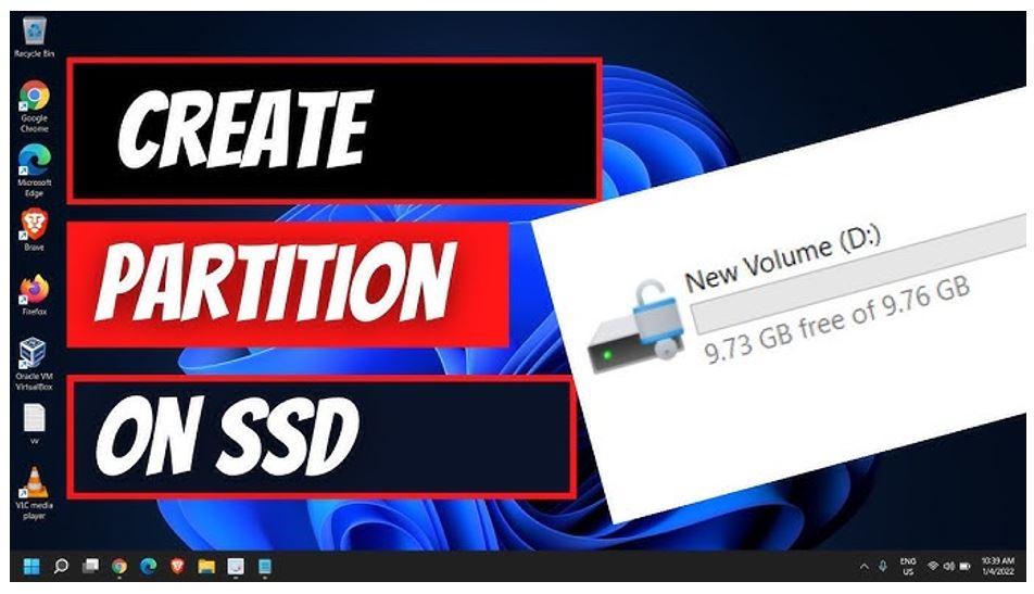 opt for partition in ssd card