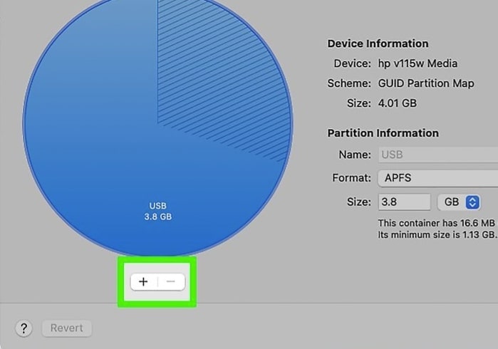 add partitions in the disk utility