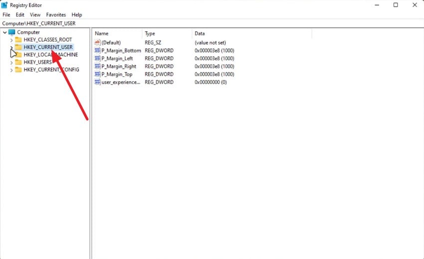 acquire registry editor on device