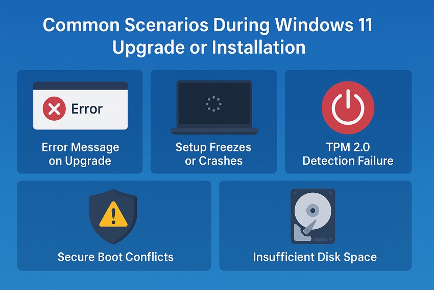 common user scenario in windows installation