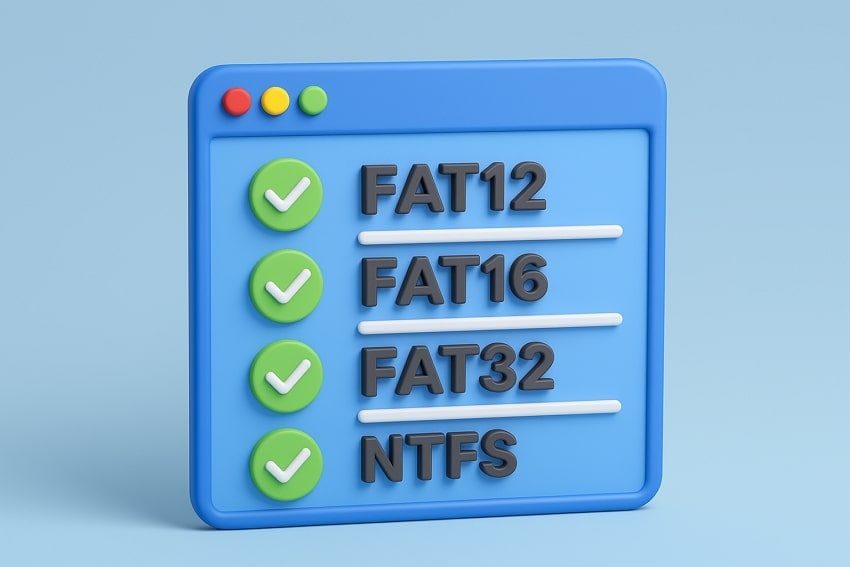 supported file systems