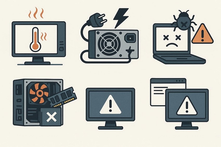 why pc randomly shuts down