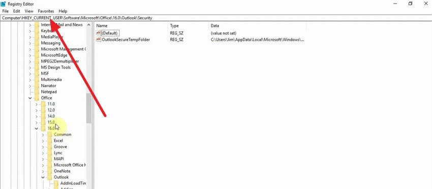 open registry editor