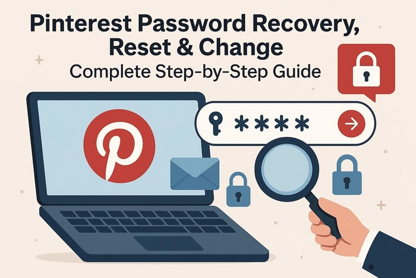 reset or change pinterest password