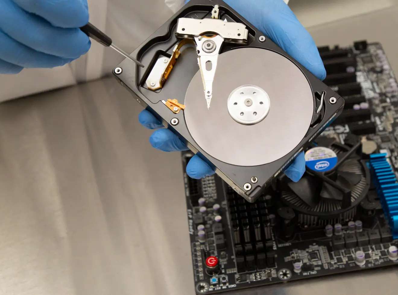 recovering data from a hard drive 