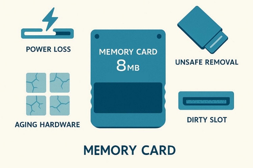 causes of ps2 memory card corruption