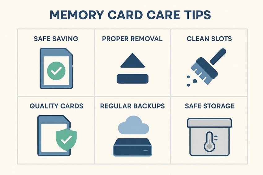 memory card care tips