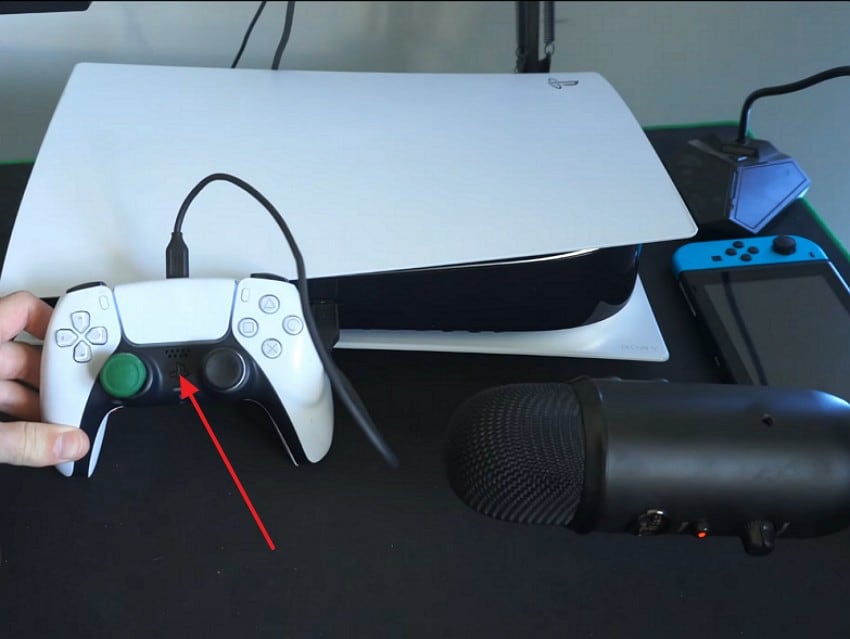 press ps button on controller