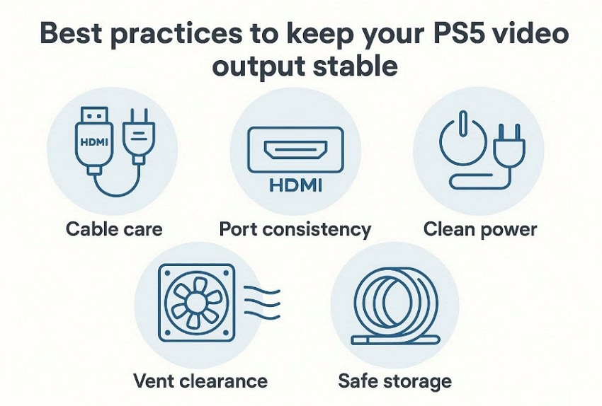 keep ps5 video output stable