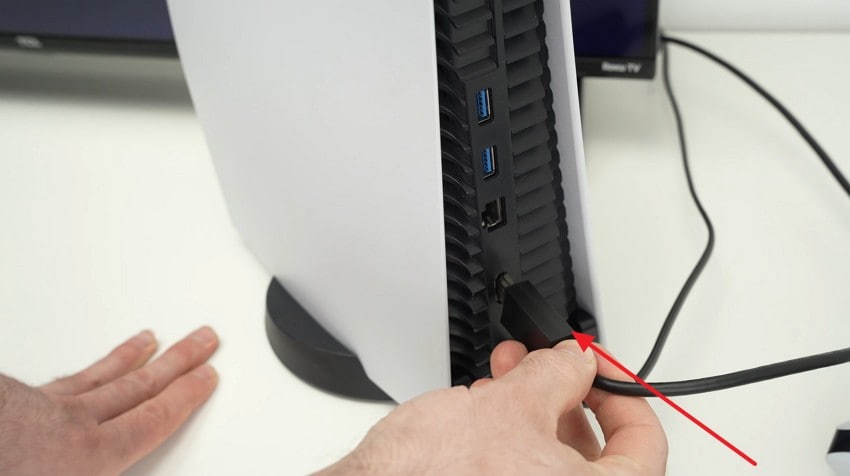 unplug the hdmi cable