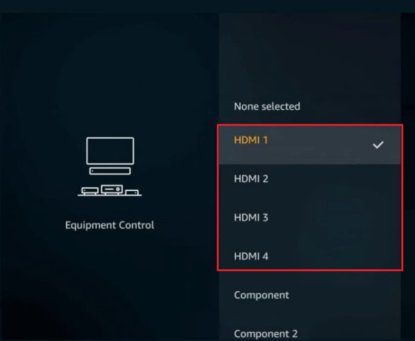 pick a hdmi option