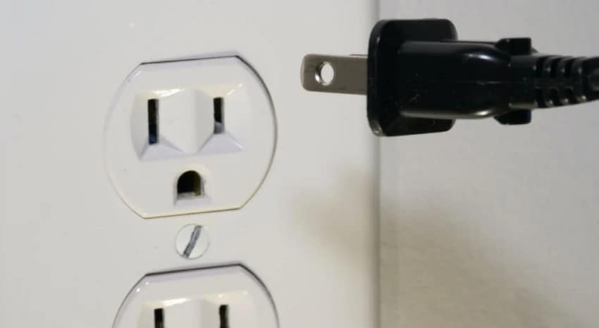 unplug the power plug from wall socket
