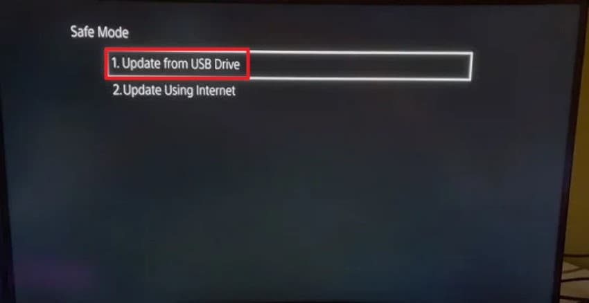 pick update from usb option