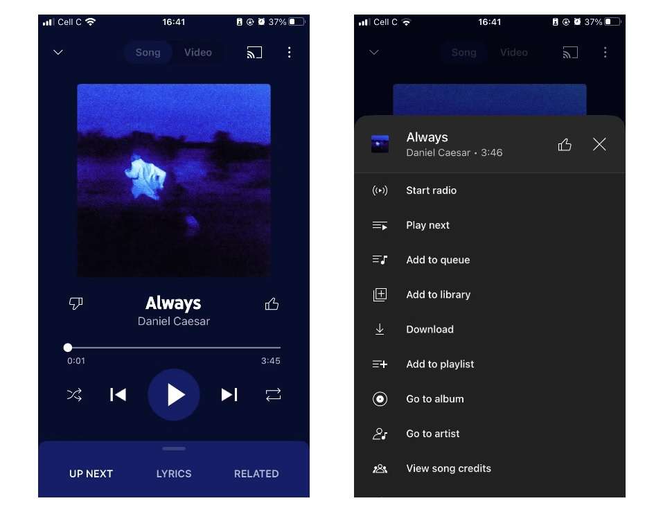 baixar músicas através do youtube music