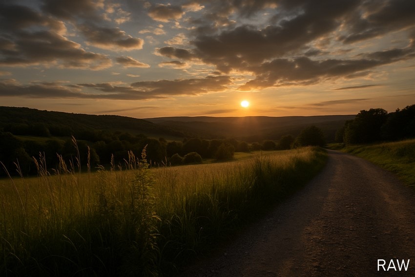 dynamic range for raw image file