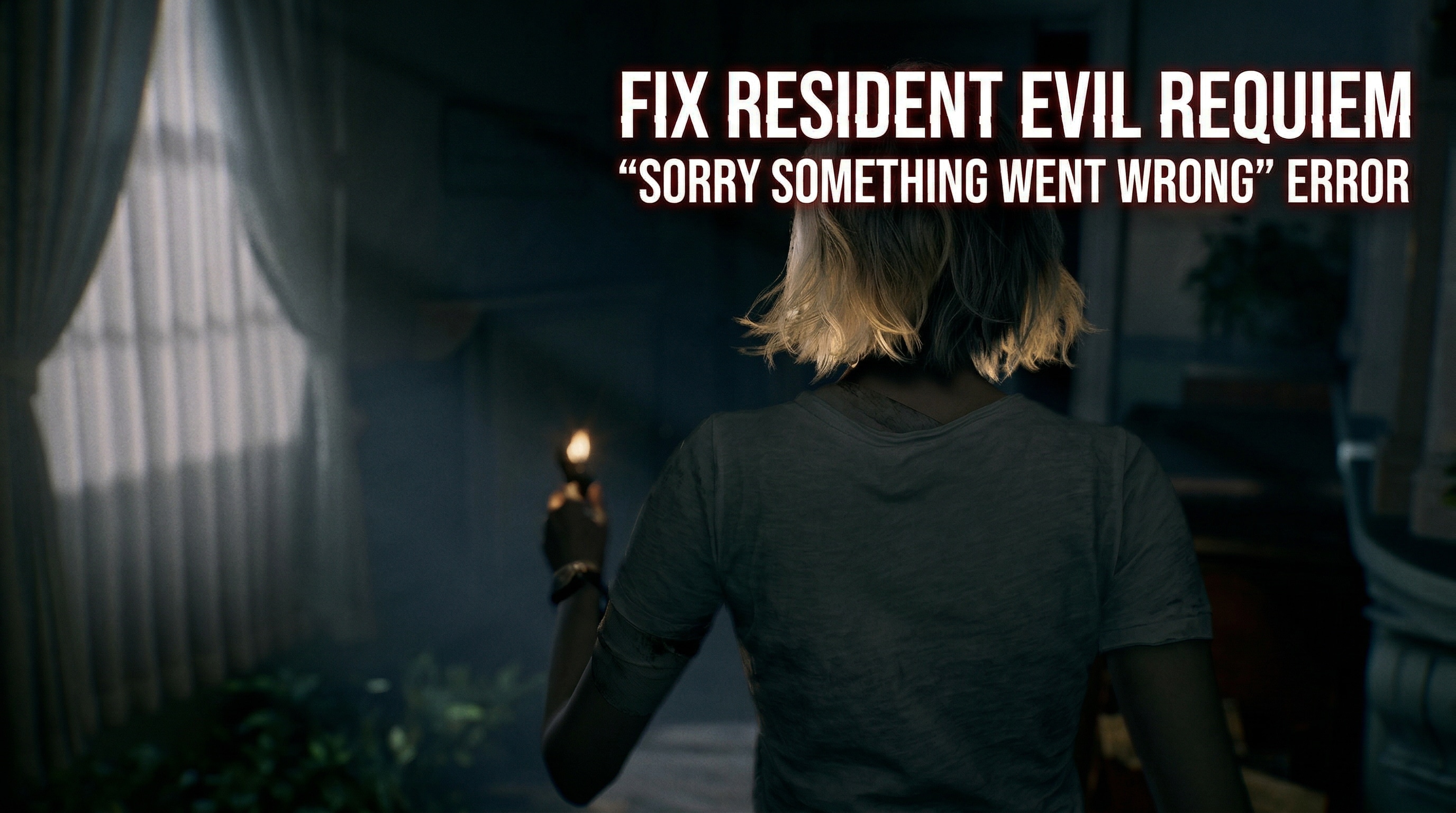 resident evil requiem sorry something went wrong