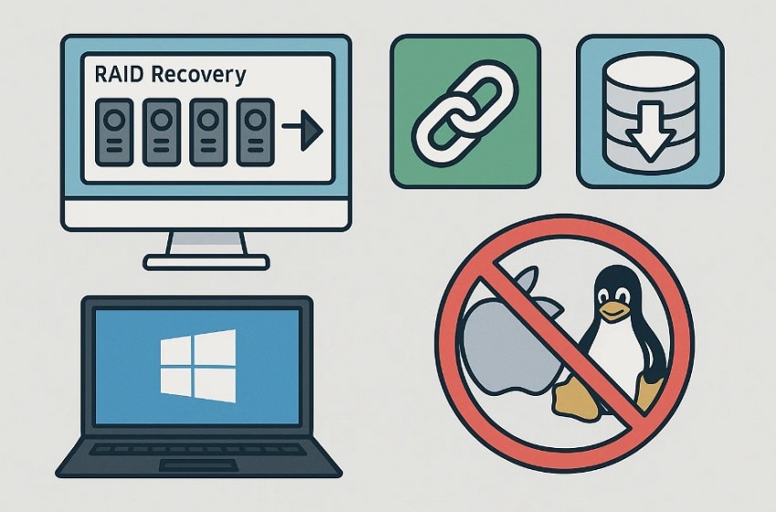 supported platforms reclaime free raid recovery