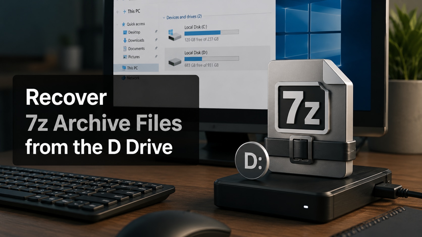 How to Recover 7z Archive Files from the D Drive Safely