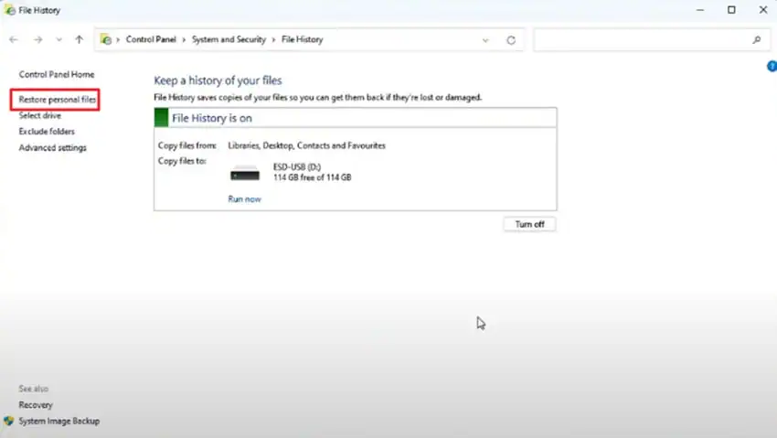 open file history settings