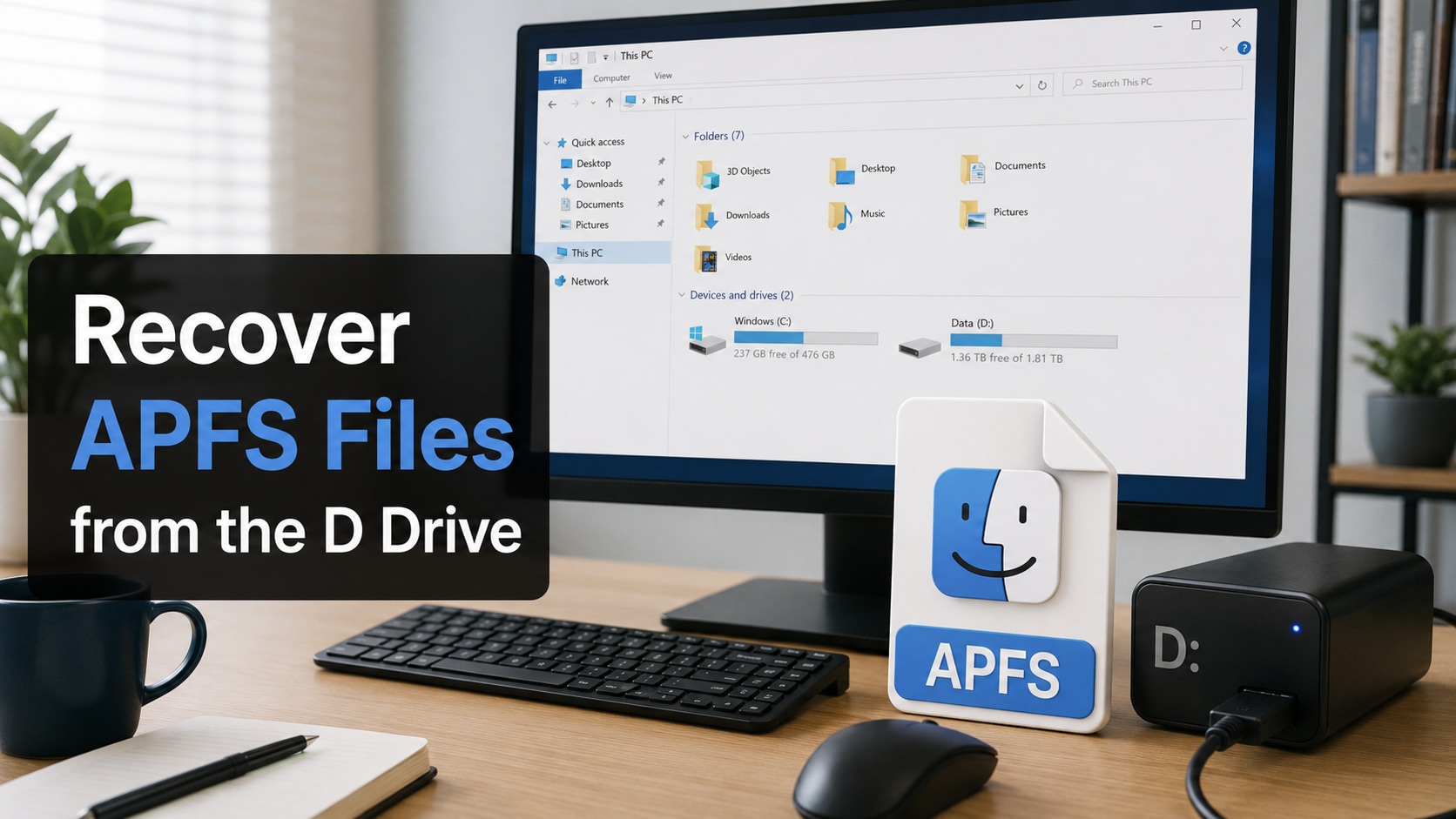 Recover APFS Files from the D Drive Without Formatting