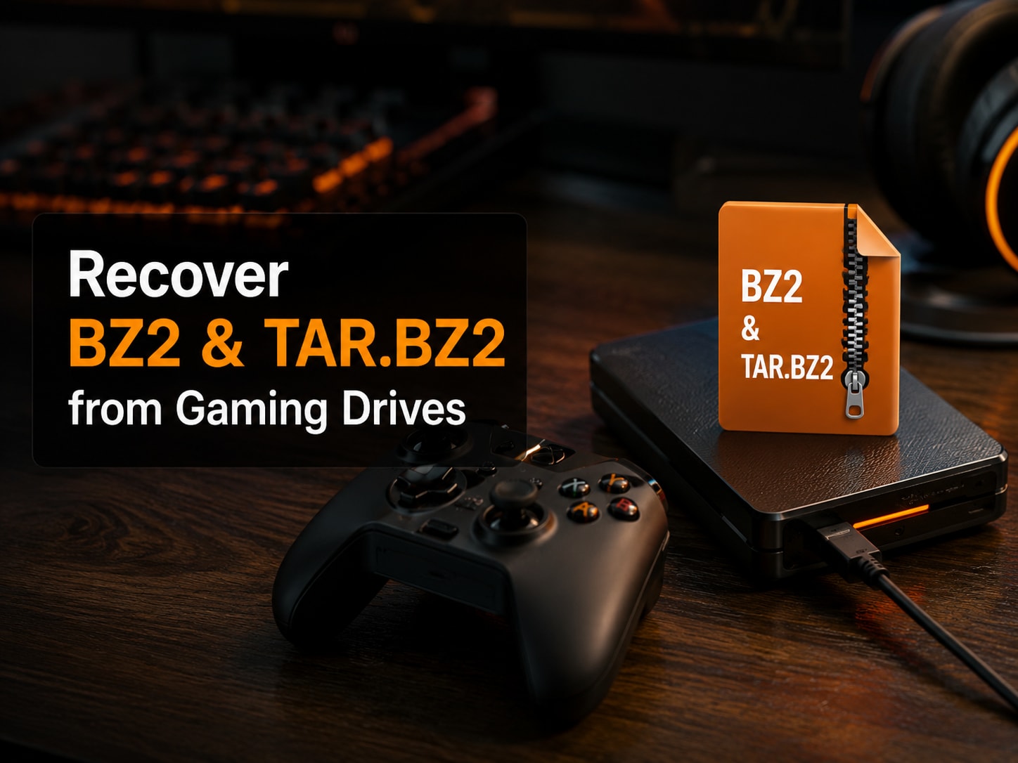 How to Recover .BZ2 / .TAR.BZ2 Files from Gaming Drives