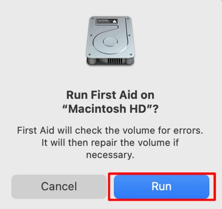 run first aid on sd card