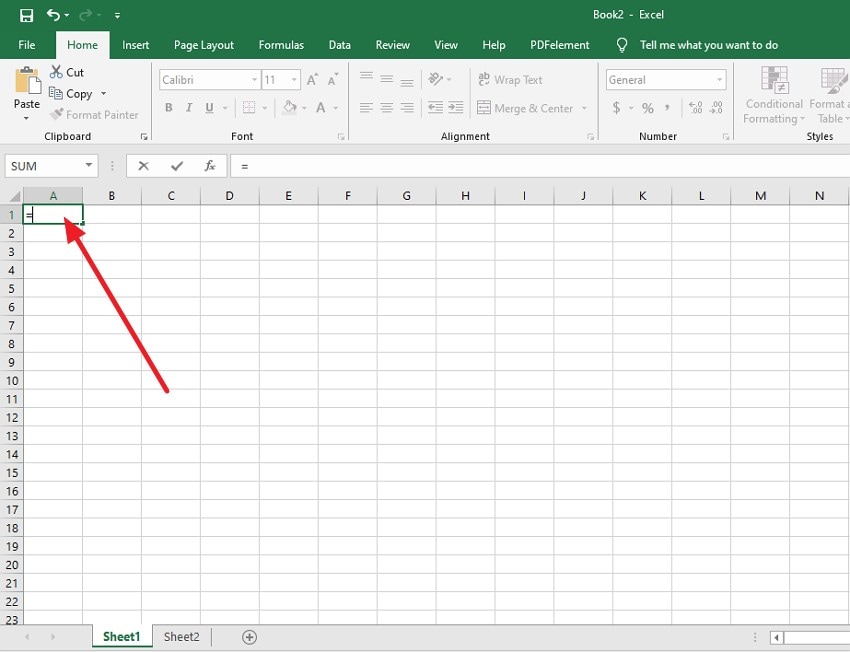 type = symbol in cell