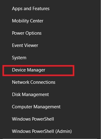 open device manager