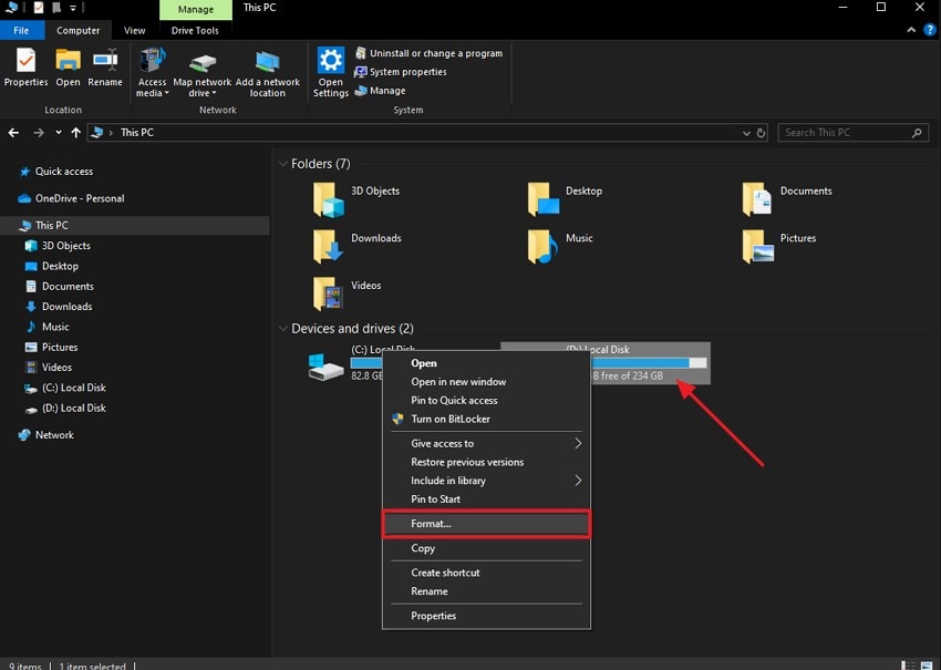 navigate sd card and select