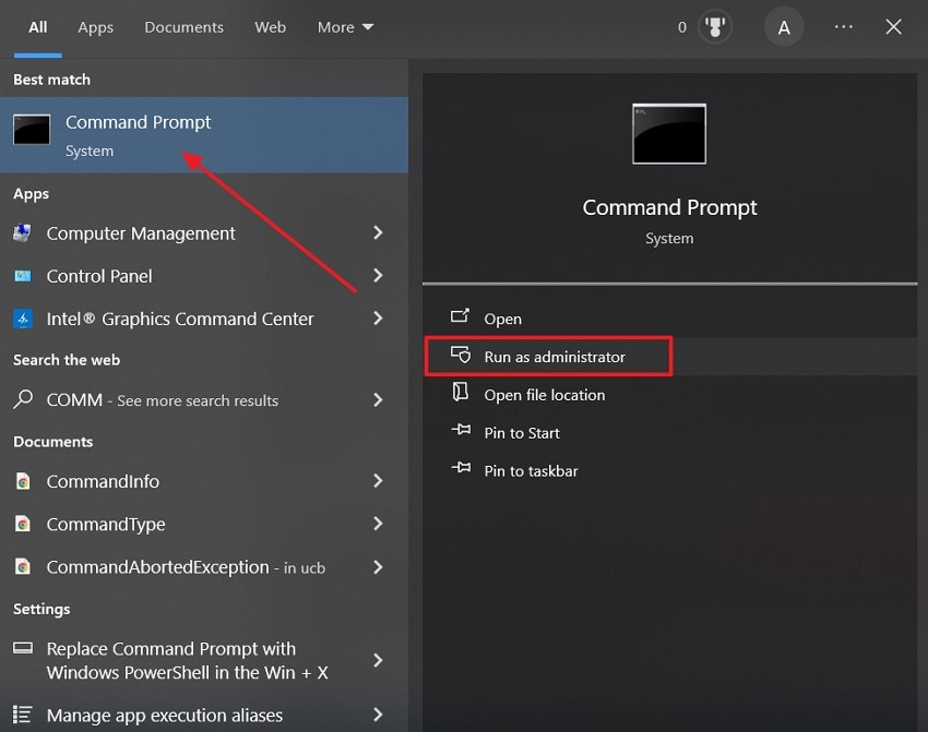 run command prompt as administrator